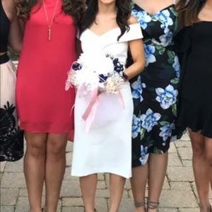 Off the shoulder Alice & Olivia Rehearsal/wedding